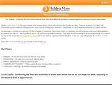 Tablet Screenshot of holdenmoss.com